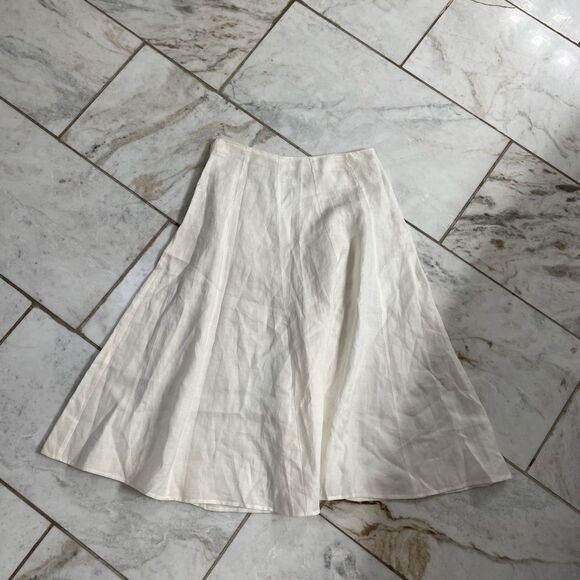 White linen maxi skirt - Picture 10 of 10